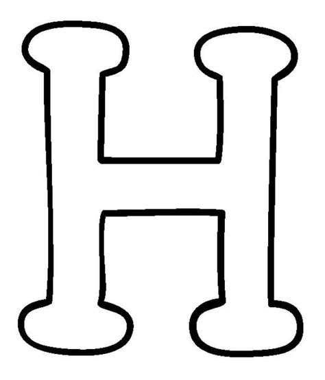 H Molde Letra H Letters Alphabet Letters To Print Printable
