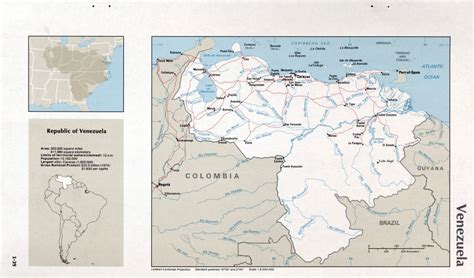 Map Of Venezuela 1 39 Western Hemisphere Maps Of The Worlds