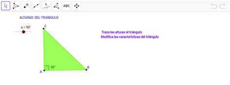 Alturas De Un Triángulo Geogebra