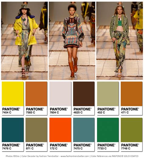 Etro Springsummer 2017 Collection Color Codes ‹ Fashion
