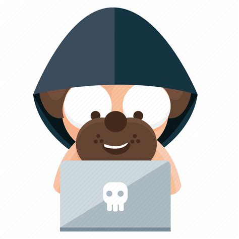 Dog Emoji Emoticon Hacker Pug Sticker Icon Download On Iconfinder