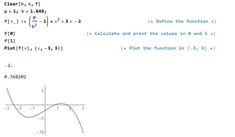 Wolfram Mathematica Code For Localizing The Real Root To Solve The Download Scientific Diagram