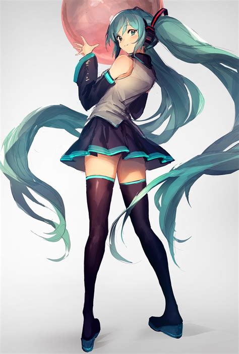 Hatsune Miku Vocaloid Drawn By Lm7op Center Danbooru