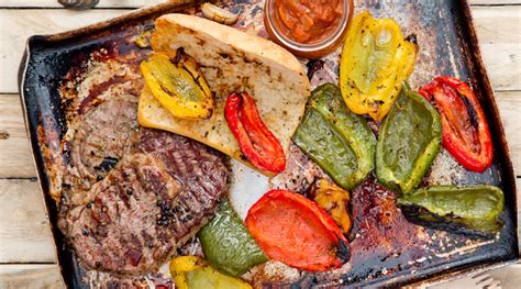 Maybe you would like to learn more about one of these? Grilled Rib-Eye Steak Sambos With Grilled Peppers - SuperValu