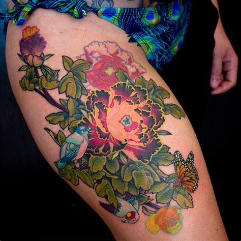 Flower Thigh Tattoos Best Tattoo Ideas Gallery