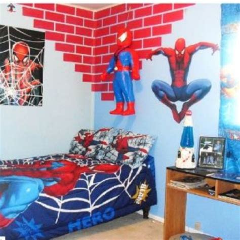 Kids Bedroom Spiderman Room Painting Ideas Spiderman Wall Painting