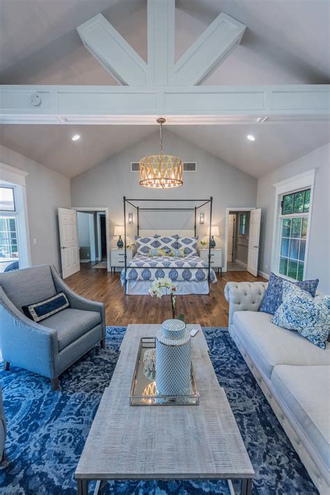 Vaulted ceilings are a desirable architectural feature and can allow for some interesting lighting choices in your home. Details! A master bedroom with everything! Vaulted ...