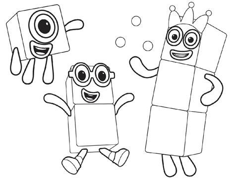 Numberblocks 7 Coloring Pages Coloring Pages