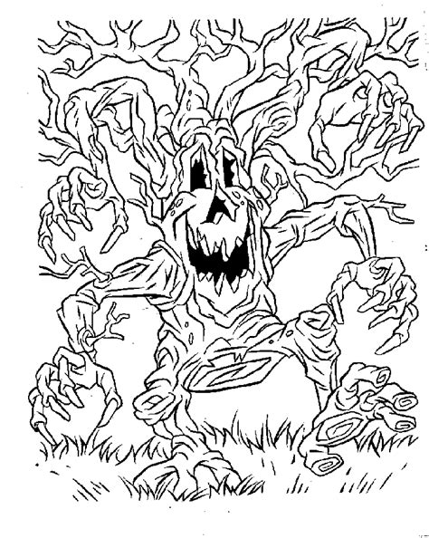 My scary teacher spooky game 2018: Halloween Coloring Pages Free Printable Scary - Coloring Home