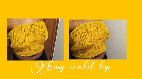 How To Crochet A Crop Top Easy Crochet Summer Top Youtube