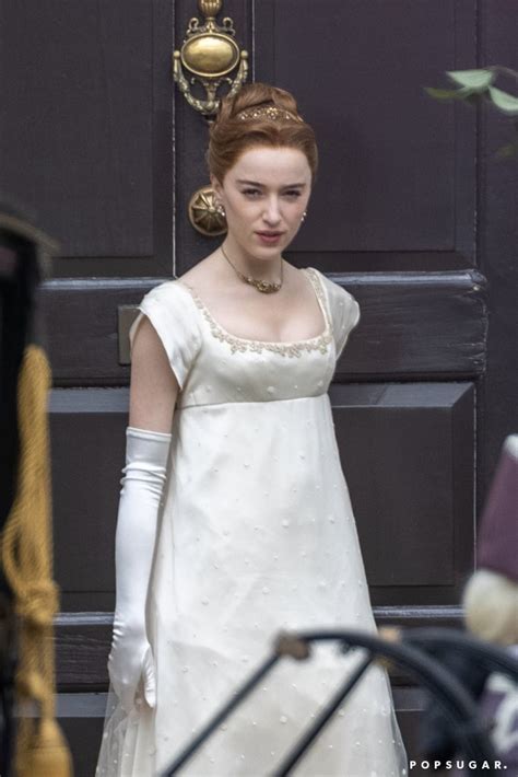 See Phoebe Dynevor In Bridgerton Season 2 Photos Popsugar Entertainment