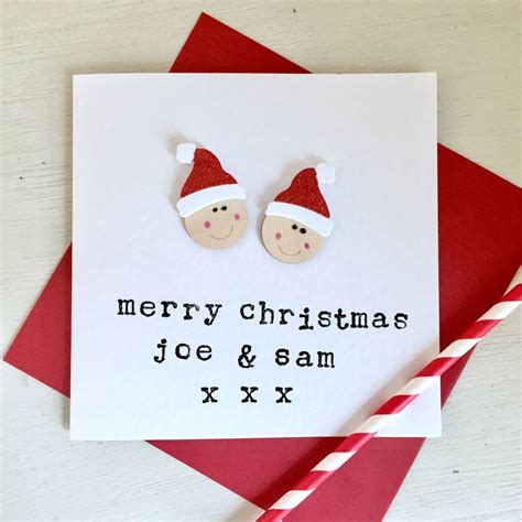 Personalised Christmas Santa Card By Kittys