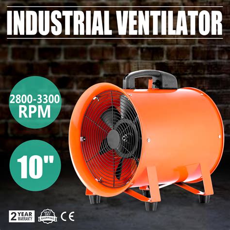 81012 In Extractor Fan Blower Portable 5m Duct Hose High Rotation Air