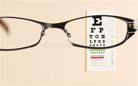 Eye Exam Chart Stock Photo Image Of Blur Magnify Distortion 18904202