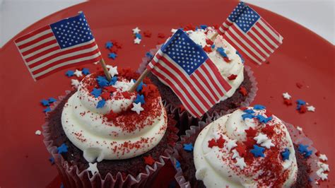American Flag Cupcakes Free Stock Photo Public Domain Pictures