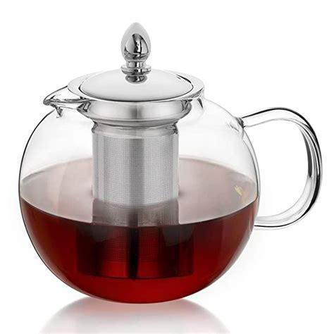 Amazon 1400ml Hiware Glass Teapot With Removable Infuser 1400ml