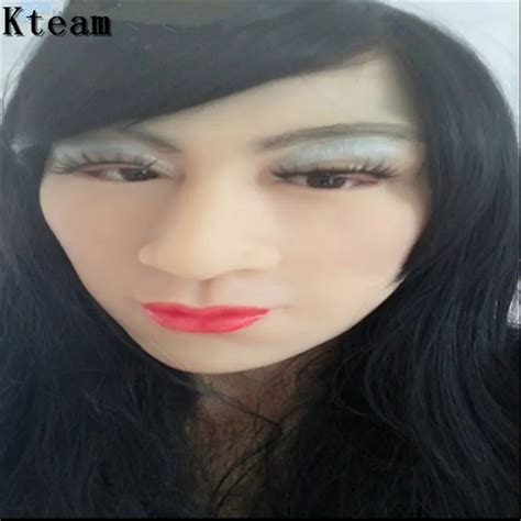 Handmade Silicone Meia M Scara Facial Feminina Sexy E Doce M Scara Ching Crossdress Boneca