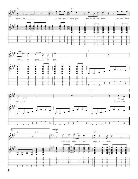 Oh Pretty Woman By Roy Orbison Roy Orbison Digital Sheet Music For Play Along Tablature