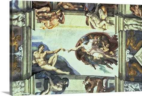Sistine Chapel Ceiling Creation Of Adam 1510 By Michelangelo Buonarroti