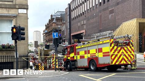 Firefighters Tackle Glasgow City Centre Blaze Bbc News
