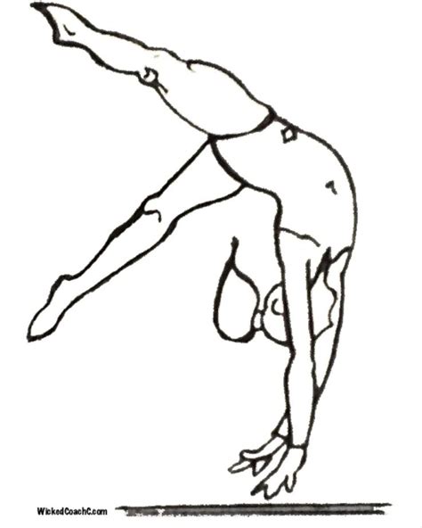 For now, have her color in this picture of a girl performing her routine. Gymnast Life | Camping crafts, Coloring pages, Gymnastics