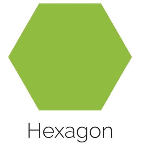 Free Printable Hexagon Shape With Color Freebie Finding Mom