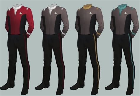 Starfleet Uniforms 2293 2320 Star Trek Uniforms Star Trek