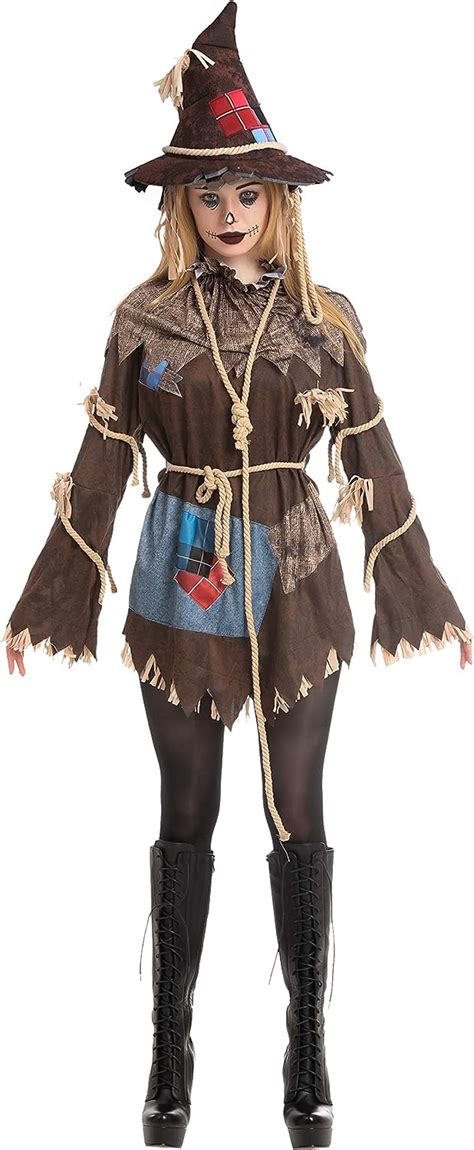 Adult Women Scary Scarecrow Costume Clothing Shoes And Jewelry