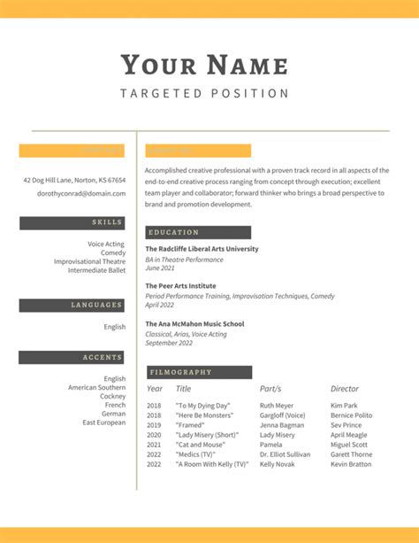 Free Resume Templates Fill In The Blank