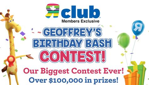 Do remember to redeem your free birthday voucher on your the birthday voucher has always been on gsc website under members reward tab. Toys R Us Birthday Contest 2019 (Toysrus.ca/birthdaycontest)