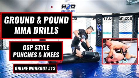 Bjj Mma Drills Ground And Pound Gsp Style Punches And Knees Heavy