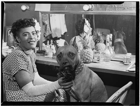 [portrait of billie holiday and mister downbeat new york n y ca june 1946] library of