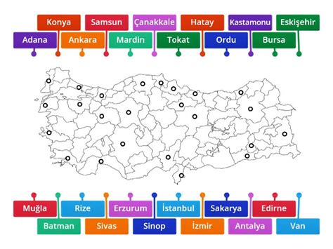 Türkiye Haritası İl Testi kopyasıdrfrd Etiketli diyagram