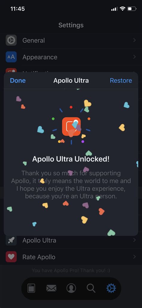 Maybe you would like to learn more about one of these? Finally got Apollo Ultra. I love this app and I don't know ...