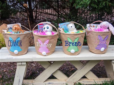 Kids Easter Basket Monogram Easter Basket Personalized | Etsy