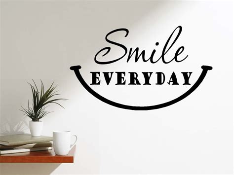 Winston Porter Smile Everyday Happy Quotes Motivating Wall Decal