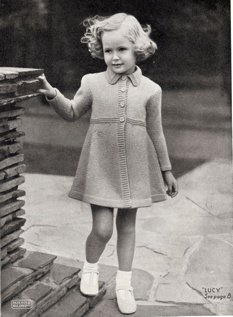 12 X Vintage Childrens Knits Pdf Patterns 1940s Girls от Juandah 1950s