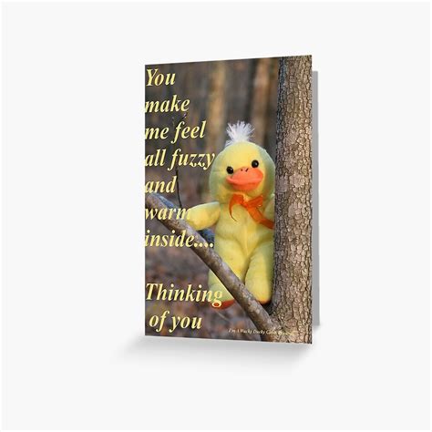 You Make Me Feel All Warm And Fuzzy Inside Thinking Of You Card