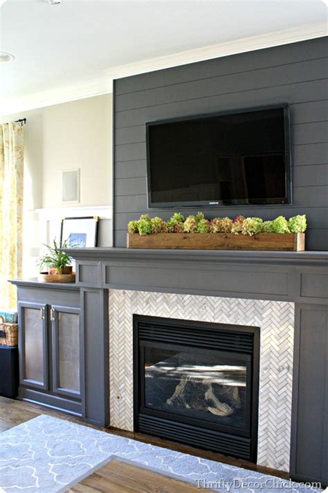Styling A Fireplace Mantle With A Tv Dimples And Tangles