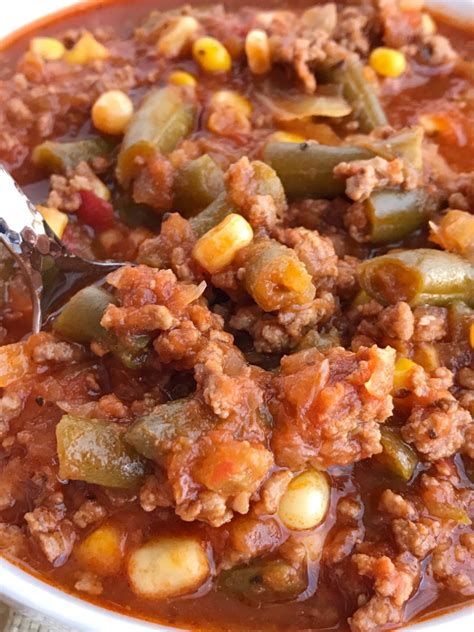 Put all the ingredients in the crock pot, stir it around. Hamburger Cabbage Soup | Cabbage Soup Recipe | Soup | Slow Cooker | Crock Pot | A twist to the ...