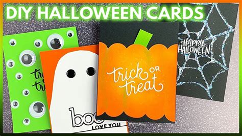 Easy Diy Halloween Cards To Make With Minimal Supplies Youtube