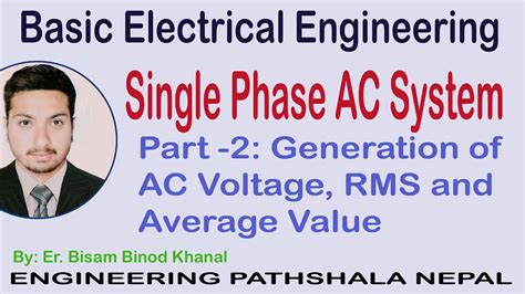 Single Phase Ac Part Generation Of Ac Voltage Rms And Average Value