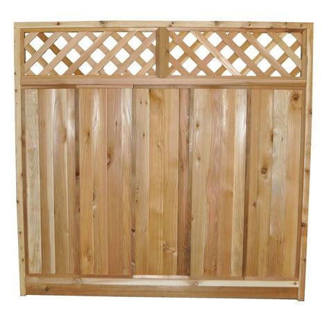 Home Depot Cedar Lattice Fence Panels Home Fence Ideas