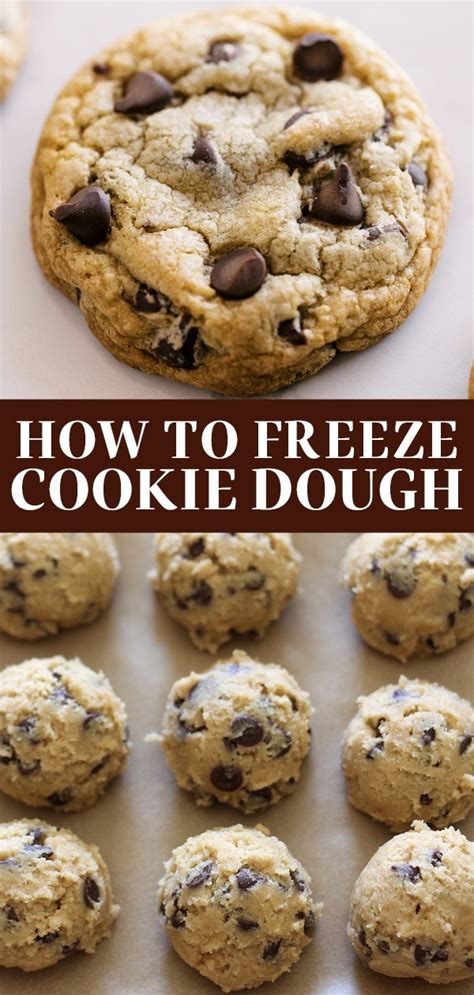 how to freeze cookie dough and bake from frozen