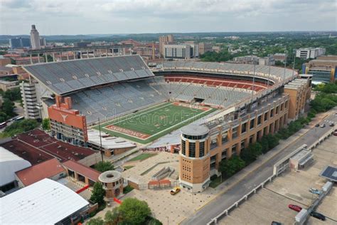 Aerial Views Of Darrell K Royal Texas Memorial Stadium On The Campus Of