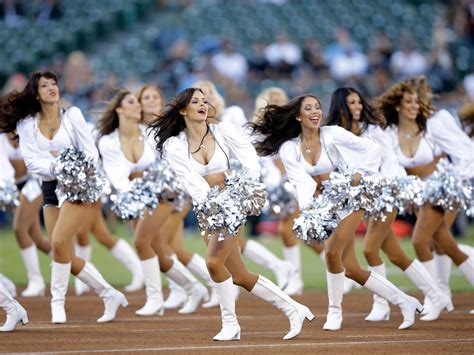 Oakland Raiderettes Cheerleaders Celebrate New Laws That Mean They