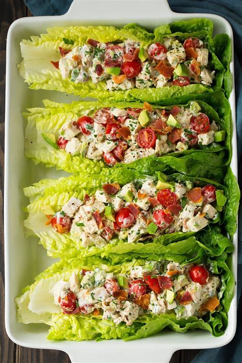 The greens are sown close to each other, harvested together and mixed together. BLTA Chicken Salad Lettuce Wraps - Cooking Classy