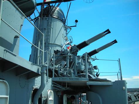 Photo Quadruple 40mm Bofors Anti Aircraft Mount Aboard Museum Ship