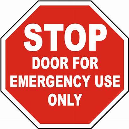 Emergency Door Safetysign Label Signs