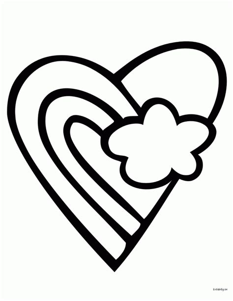 Beautiful heart coloring pages for adults (and kids). Rainbow Heart Coloring Pages - Coloring Home